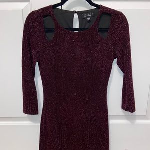 Purple Bodycon Dress